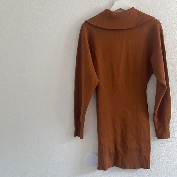 A.L.C. Otto Rib Half Zip Sweater Dress - Picture 7 of 8